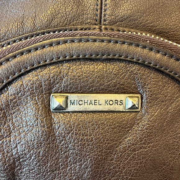 Michael Kors leather bag, brown, 13”w, 6”d 13”h - Picture 3 of 8